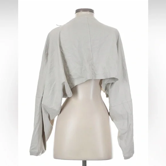 Joah Brown Slouchy Long Sleeve Crop Top - Picture 7 of 10